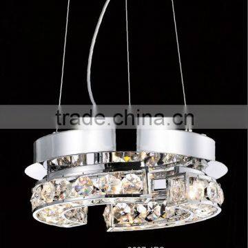 CE,ROHS Hight Quality Crystal Polished Metal Pendant Lamp