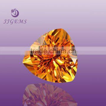 Triangle shape rough topaz gemstone