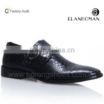 Latest black Monk Strap men shoes