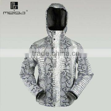 men's hardwear with check decoraction,all seam taped,bisides with coating fabric,100% waterproof