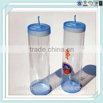 plastic packaging cylinder with cap