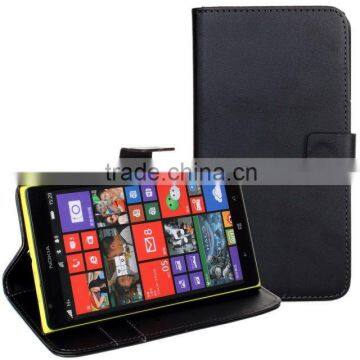 stand PU wallet leather case for nokia lumia 1520