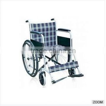 Stainless Steel Just Canvas Lattice Wheelchair Folding Affordable Wheelchair