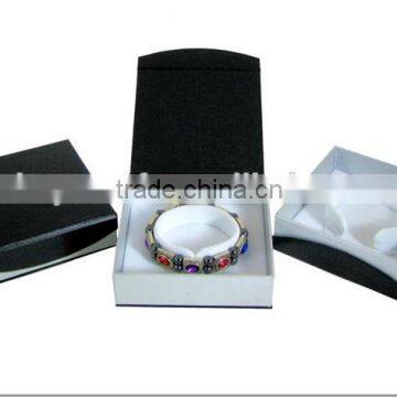 art paper bangle box with velvet insert