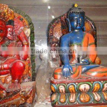 Wood Ganesh Statue & Tara wood statue & wood buddha