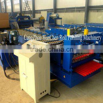 Hot Sale Colored Steel Roof Corrugated Sheet Roll Forming Machine