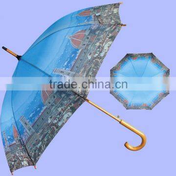 23" full color promotional straight umbrella