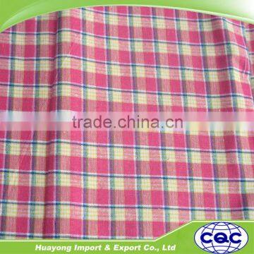 check men's polyester italian egyptian cotton yarn dyed shirting fabric