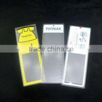 Card Size Promotional pvc magnifying glass