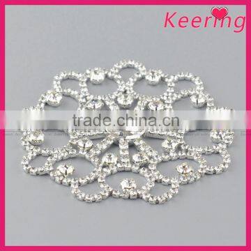 High Quality Garment Accessories Rhinestone Flower Embellishment WRE-255 photo-3