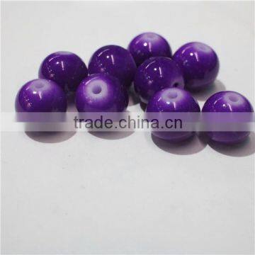 4mm cheap round neon stone color glass beads diy SCB057