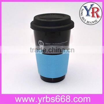 Starbucks Coffee Mug With Silicone Lid Silicone Sleeve Black Ceramic Custom Item