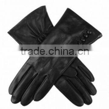 Women's Silk Lined sheepskin Leather Gloves