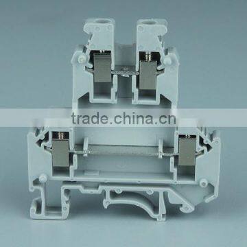 UKK5 4mm din rail double layer terminal block