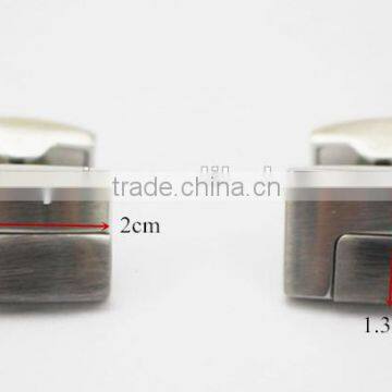 Stylish Mens Shirt Matte Silver Cufflinks Matt Blank Cufflink photo-2