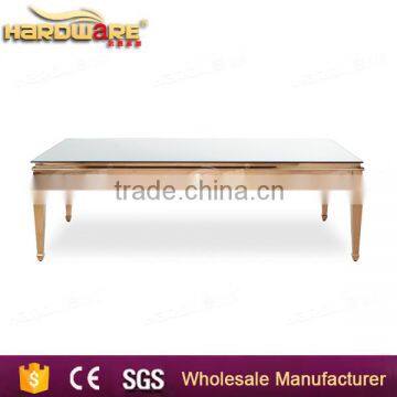 Wholesale Rose Gold Stainless Steel Wedding Table Square Dining Table Quality Choice photo-3