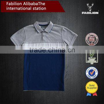 wholesale china custom colorblock polo t shirt,breathable children clothing