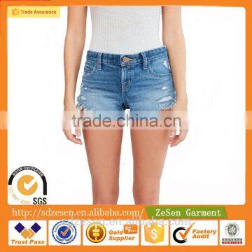 Frayed Hems Sexy Low-Rise Mini Short Jeans Hot Denim Shorts For Women Quality Choice photo-4