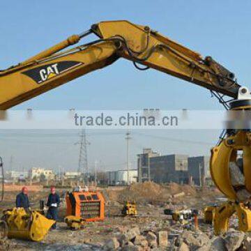 SF excavator orange peel grab / hydraulic rotary orange peel grapple / excavator pars