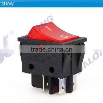 UL VDE 16A KCD4 2 Double Button Illuminated Switch T85 3way On-off 4pins 6pins Rocker Switch T125 Waterproof Rocker Switch photo-3