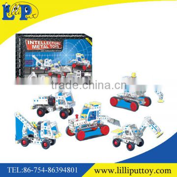 Inteligent educational toy metal DIY truck toy blocks