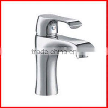 Sanitary ware bathroom deck mounted stand polished water saving tap mixer wash faucet T8306