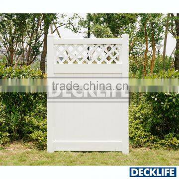 PVC Vinyl Yard Privacy with lattice Gate DPLG6X4