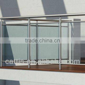 Clear tempered glass handrail YT107