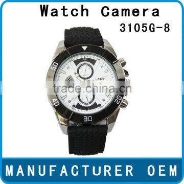 New JVE-3105G-8 HD 720p new digital watch;IR night vision watch camera;HD digital watch camera