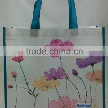 Wholesale cheap shopping bag 100% R-PET recycle non woven