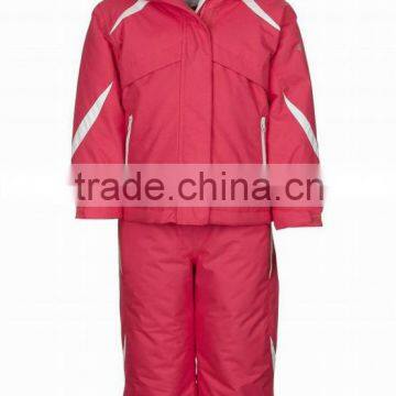 Girls pink ski suit