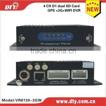 12v 24v 3g mobbile dvr for car,truck,bus,VR8720-3GW,