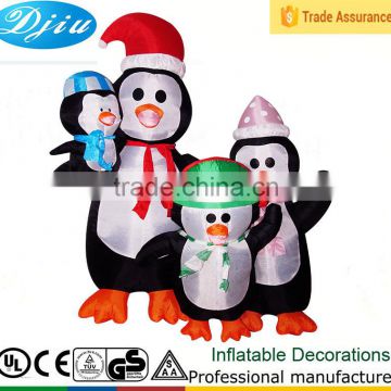 DJ-XT-07 christmas inflatable penguins family home decorating music festival decoration