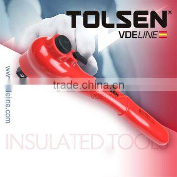 DIPPED INSULATED REVERSIBLE RATCHET HANDLE 1/2" 3/8"