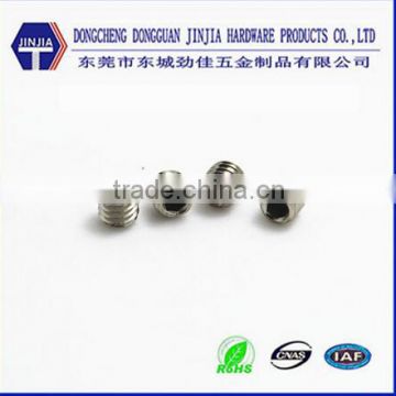 Dongguan carbon steel din914 set screw woth cone point