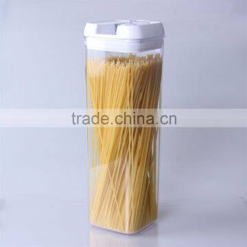 Plastic sealable food storage jars food containers