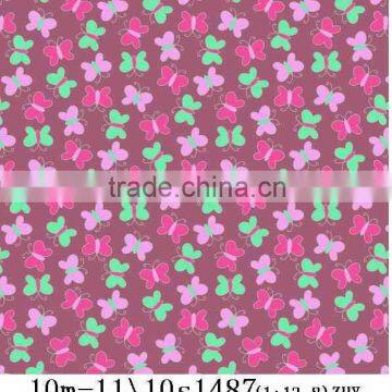 super soft butterfly print flannel fleece fabric