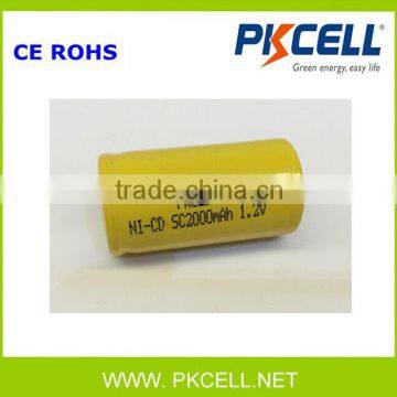 Nicd sub c 1.2v battery 2000mah nicd battery from Shenzhen PKCELL manufacturer                        
                                                                                Supplier's Choice