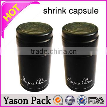 Yason shrink wrap cap for wine bottleshrinkable pvc wine capseal with cap