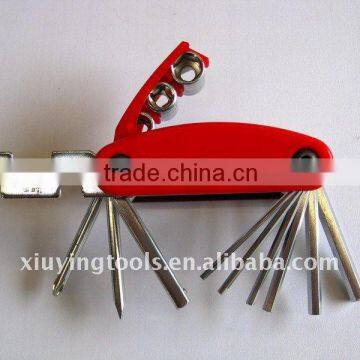 TOP folding hex key set( CRV steel)