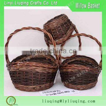 set of 3 willow fruit basket