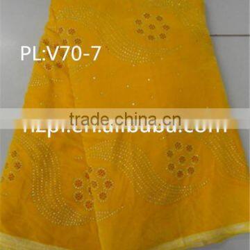 AFRICAN SWISS VELVET LACE FABRIC BEST SALE FASHION DESIGN(PL:V70-7)