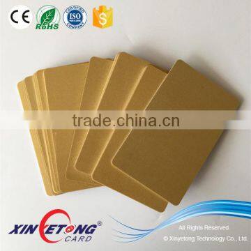 CR80 30mil Metallic Gold Plastic PVC Card Blank for Thermal Printer