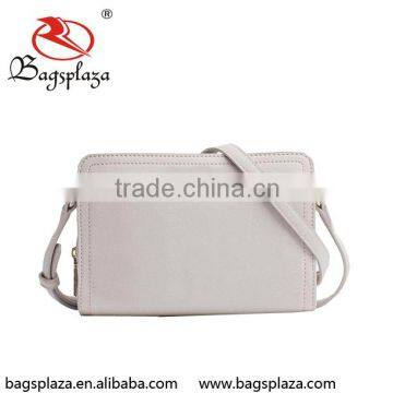 Alibaba China OEM Factory White PU Leather Leisure Women Single Shoulder Bag