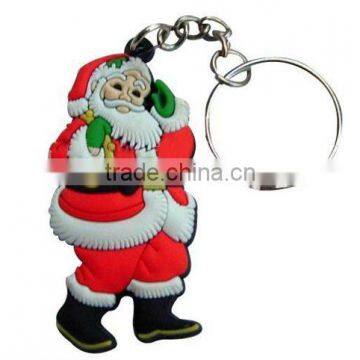 2013 christmas gift 3d xmas father pvc keychain