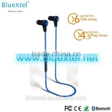 Blue color Stereo Bluetoth headphone, sport headphone Bluetooth, Smallest headphone, comfortable wearing