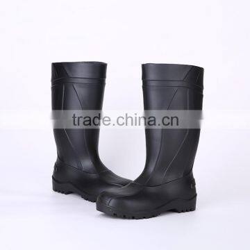 2016 Wholesale Cheap Black Safety PVC Rain Boots, Steel Toe Insert Safety Boots photo-2