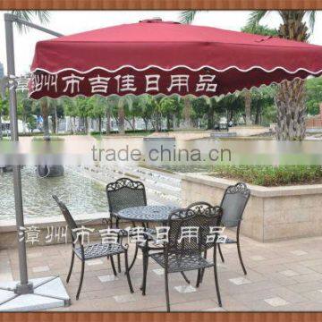 aluminium patio table umbrella decoration