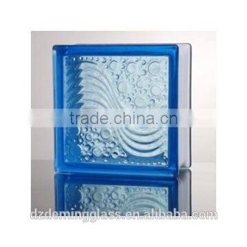 Blue Sea wave Glass Bricks in low price