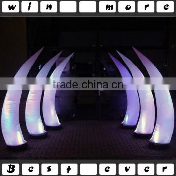 inflatable led tusk for party,tusk inflatable with led lights party decorations